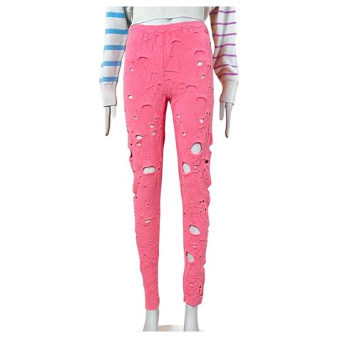pink chanel leggings